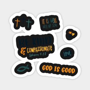 Be Kind Christian Sticker Pack Magnet