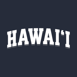 Hawai'i Classic White Athletic Arch T-Shirt