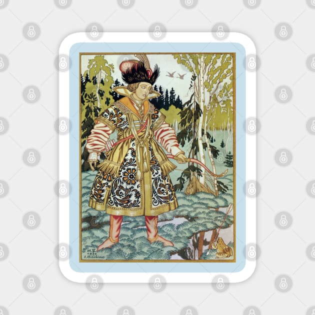 Prince Ivan and The Frog Princess - Ivan BIlibin Magnet by forgottenbeauty