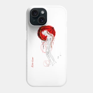 The Wanderer white on white Phone Case