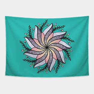 Mandala Flower Tapestry