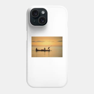 Fishermen at Dusk Phone Case