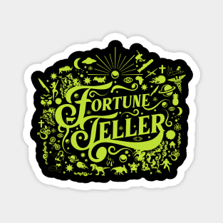 Vintage Fortune Teller Green Magnet