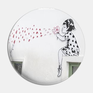 Blowing Kisses Pin