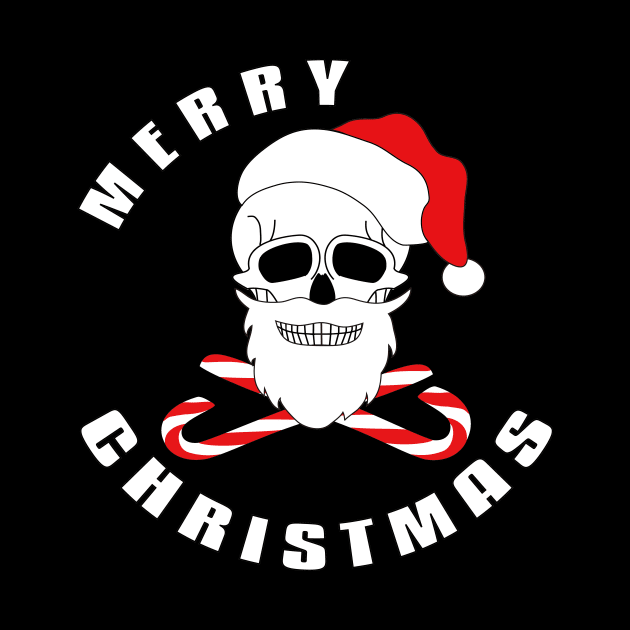 Merry Christmas Skull by flyinghigh5