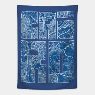 Cairo, Egypt City Map Typography - Blueprint Tapestry