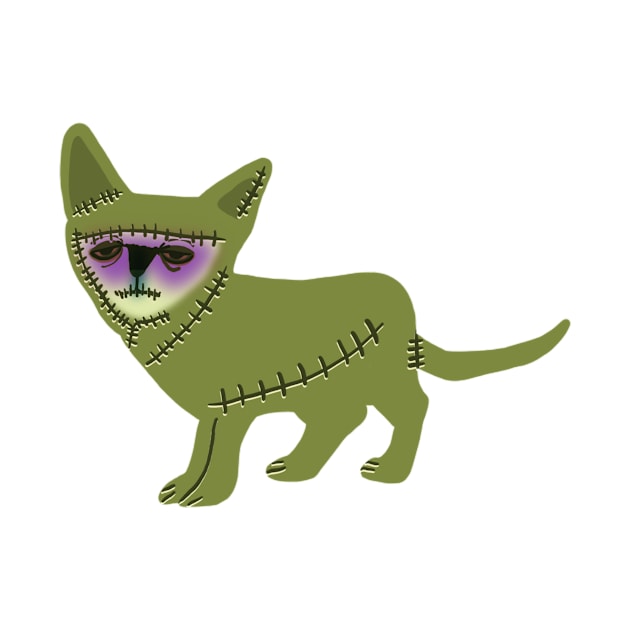 Frankenstein cat enjoy by Tapood