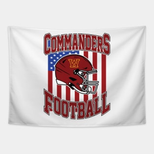 Retro Commanders Football Tapestry