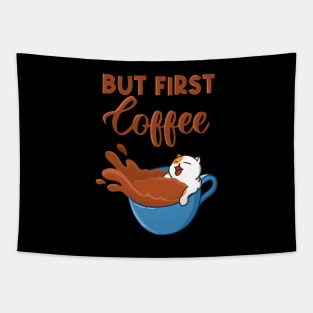 But First Coffee Tapestry