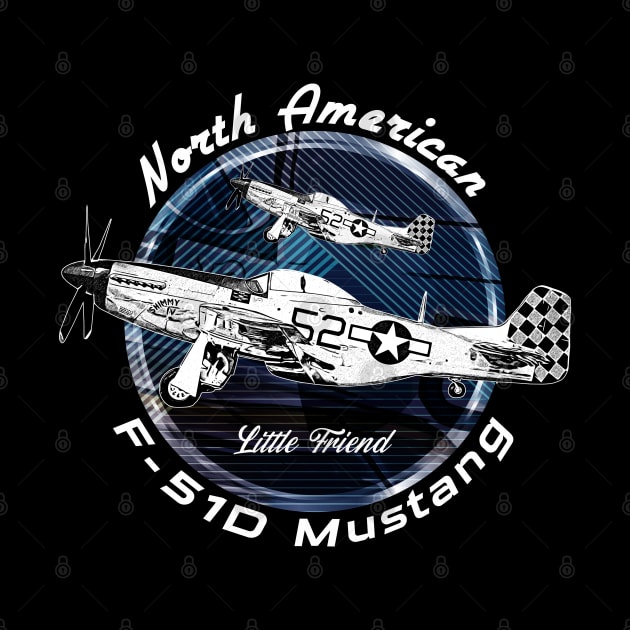 P-51D Mustang American War racing Plane by aeroloversclothing