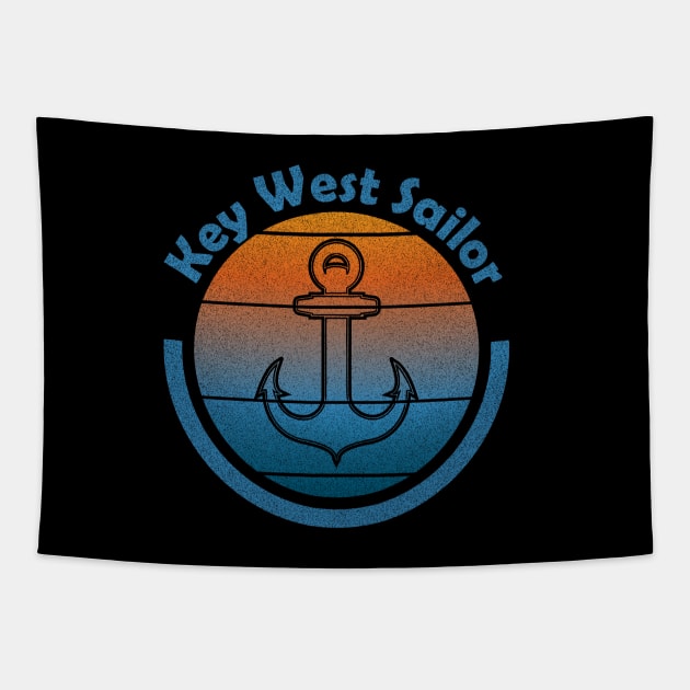 Conch Republic - Sailor in the Florida Keys Tapestry by eighttwentythreetees