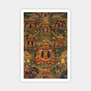 Five Wisdom Tathagata Buddhas Magnet