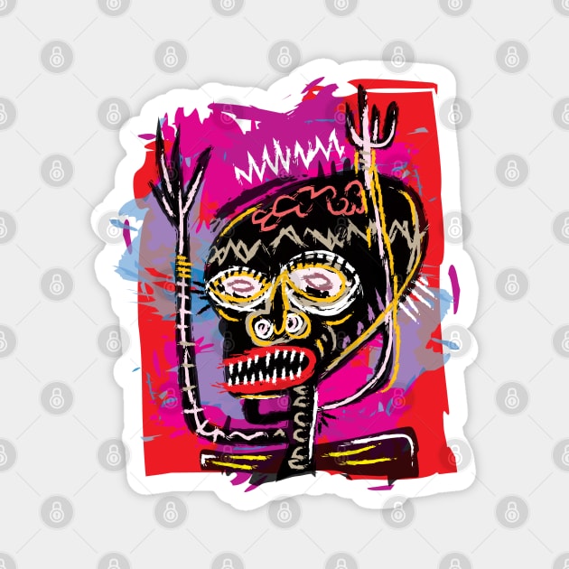 Basquiat Art Magnet by Sauher