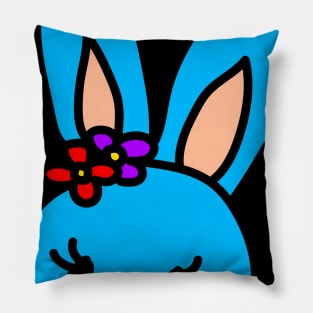 Blue bunny Pillow