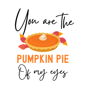 You Are The Pumpkin Pie Of My Eyes Thanksgiving Matching Couple T-Shirt