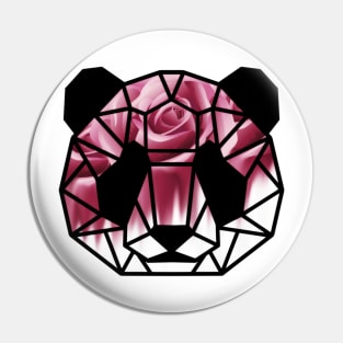 Panda rose Pin