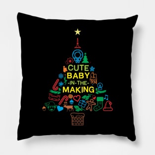 Cute Baby In The Making 2 - Christmas Gift Pillow