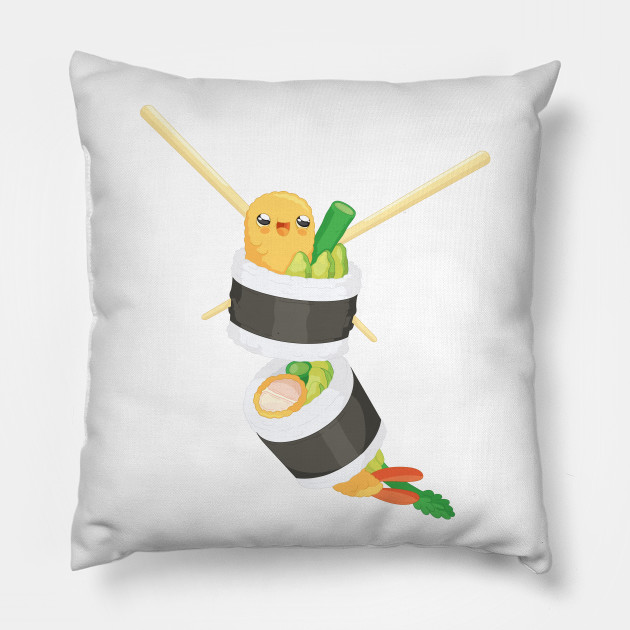 shrimp sushi pillow