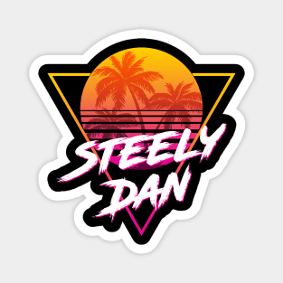 Steely Dan - Proud Name Retro 80s Sunset Aesthetic Design Magnet