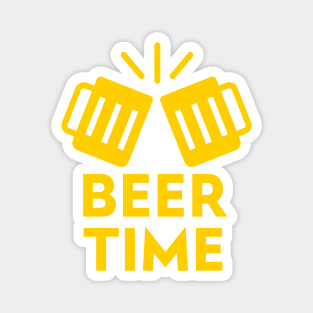 Beer  Time (Yellow) Magnet