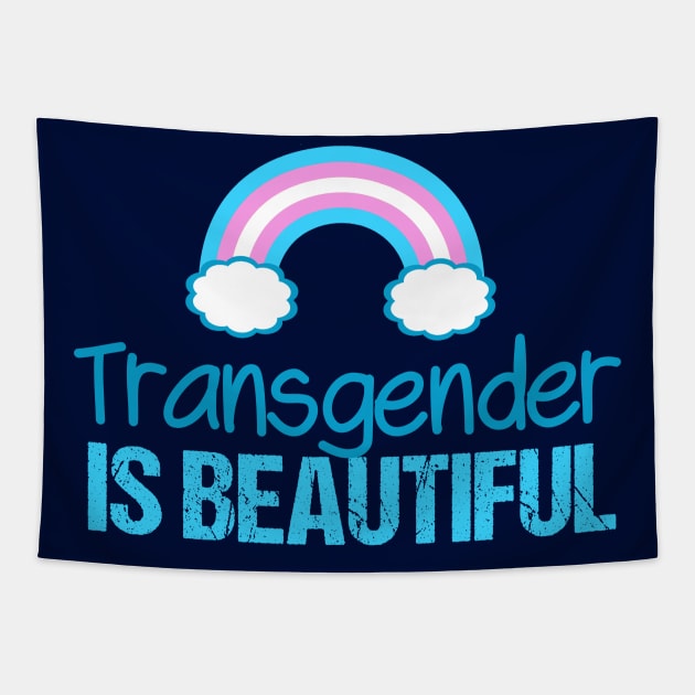 Transgender is Beautiful Tapestry by epiclovedesigns