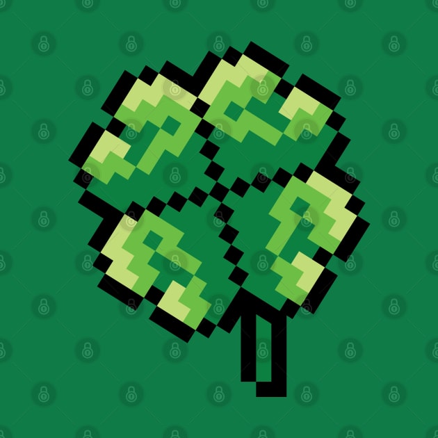 Pixel shamrock by AnnArtshock