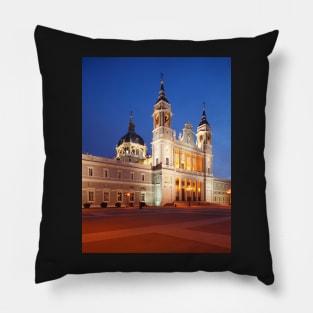 Almudena Cathedral, Catedral de la Almudena, Madrid, Spain, Europe Pillow