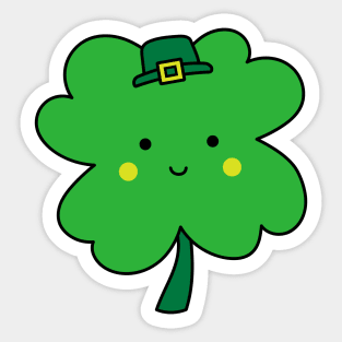 Lucky 4 Leaf Clover Sticker