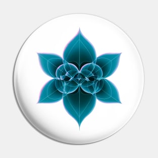 Sacred Geometry Flower Hologram Pin