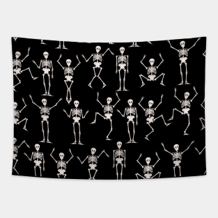 funny skeleton 2 seamless pattern Tapestry