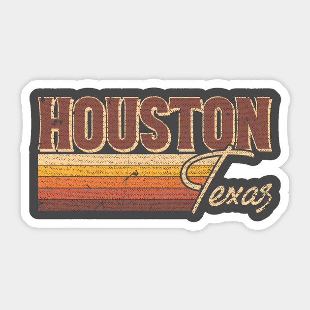 Retro Houston Texas - Houston Texas - Aufkleber | TeePublic DE