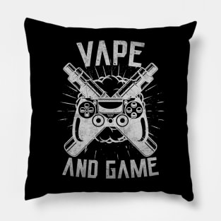 Vape And Game For Gamers That Love Vaping Pillow