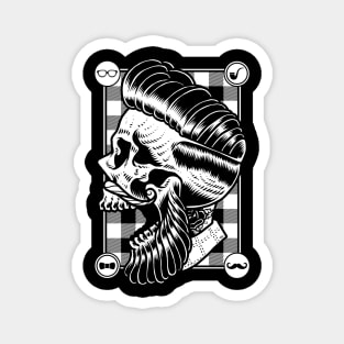 Hipster Skull Magnet