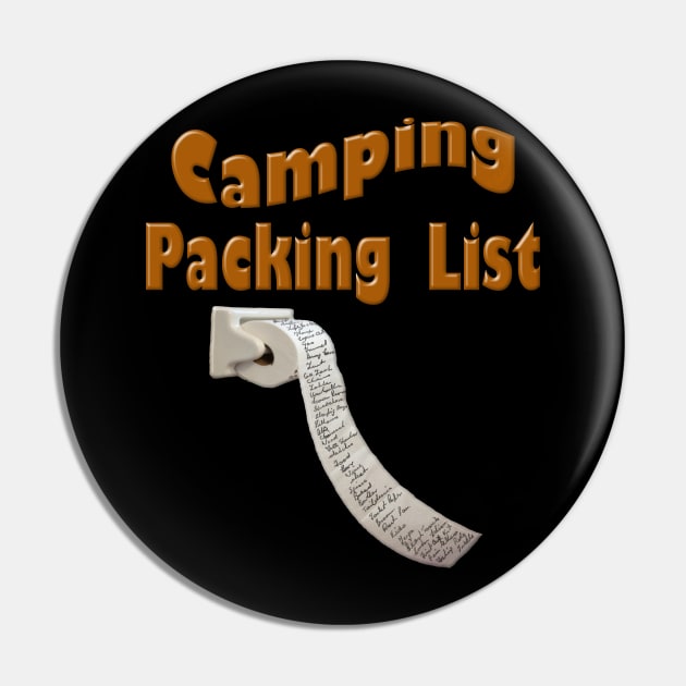 Camping Packing List Pin by DougB