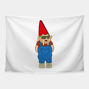 Gnome in speed sunnies and dungarees and mullet Tapestry