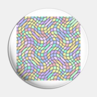 Seamless pattern in stained-glass window style Pin