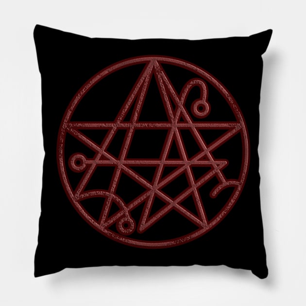 The Occult Simon Necronomicon Sigil Pillow by SFPater