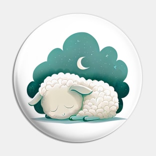 A young baby lamb sleeping under the stars Pin