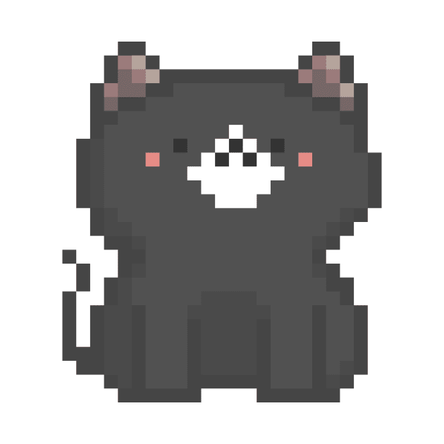 Pixel Quiet Cat 8 by Infinite Mew Mew