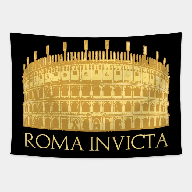 Colosseum of Rome - Roma Invicta Tapestry by Modern Medieval Design