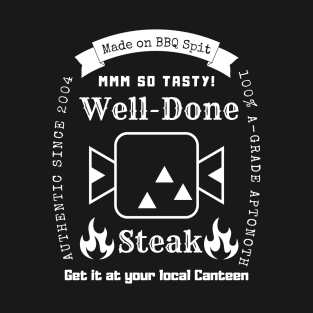 Well Done Steak Monster Hunter T-Shirt (White Version) T-Shirt