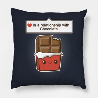 Chocolate relationship status Pillow