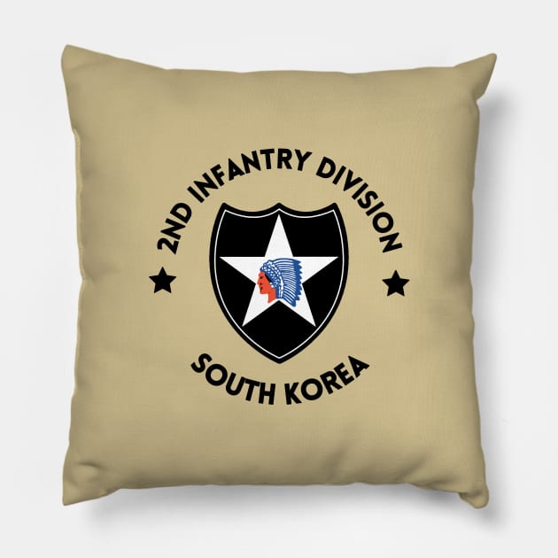 2nd ID Black Stars Pillow by Trent Tides