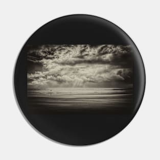 Storm Sky Monochrome Pin