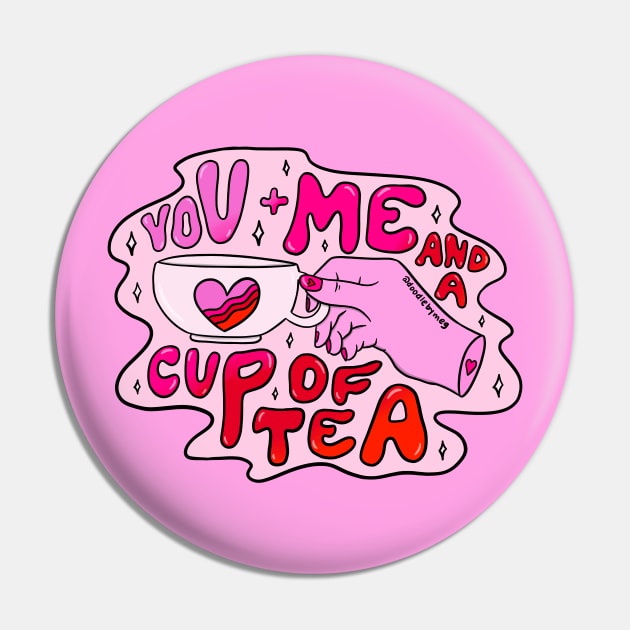 You + Me Pin by Doodle by Meg