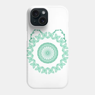 the green cat Phone Case