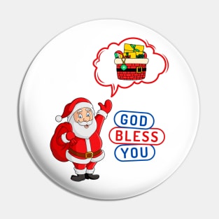 God Bless You Pin