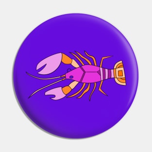 Violet Lobster Pin