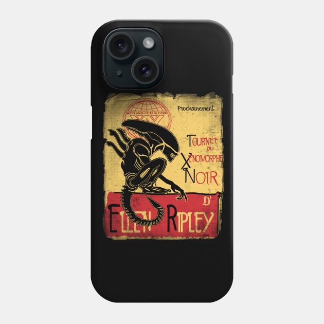 Tournee du xenomorphe noir Phone Case by LegendaryPhoenix