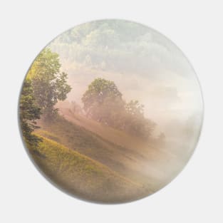 Misty English Countyside Pin